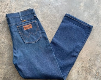 Wrangler Jeans Vintage 80s Wrangler Western Denim Jeans Size W36x30