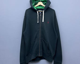 Polo Ralph Lauren Hoodie Polo RL Usa #3 Big Pony Navy Blue Full