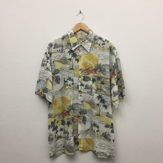 Campia Moda Rayon Hawaiian Aloha Shirt - Size XL