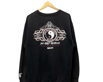 Sudadera de cuello redondo con diseño de surf hawaiano de T&C vintage, talla XL