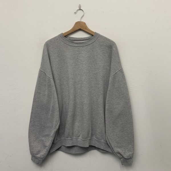 Vintage Jerzees Plain Blank Crewneck Sweatshirt Size XL