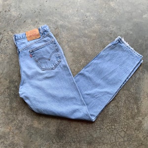 Levis 550 Jeans Size 34x33 Vintage Levis 550 Denim Jeans Relaxed Fit Lighwash Denim Jeans
