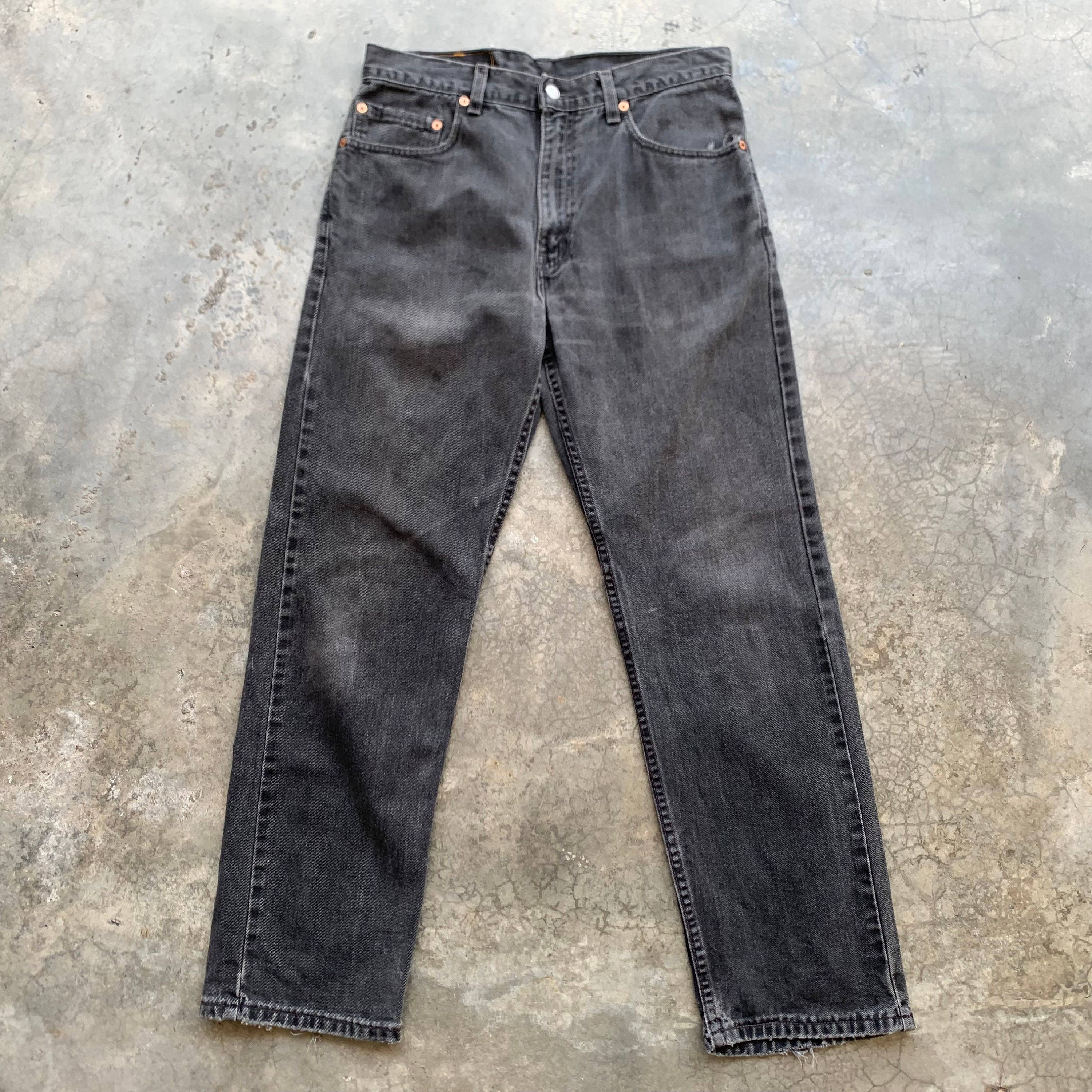 Vintage 2000s Levis 505 Black Denim Jeans Made in Usa Size