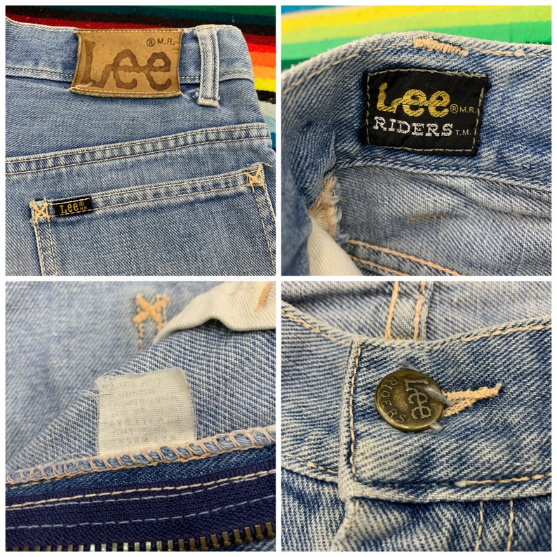 Vintage Lee Riders Womens Light Wash Denim Jeans Size 28 | Etsy