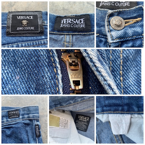 Vintage 90s Versace Jeans Couture, High Waisted Denim (29x32) - Etsy