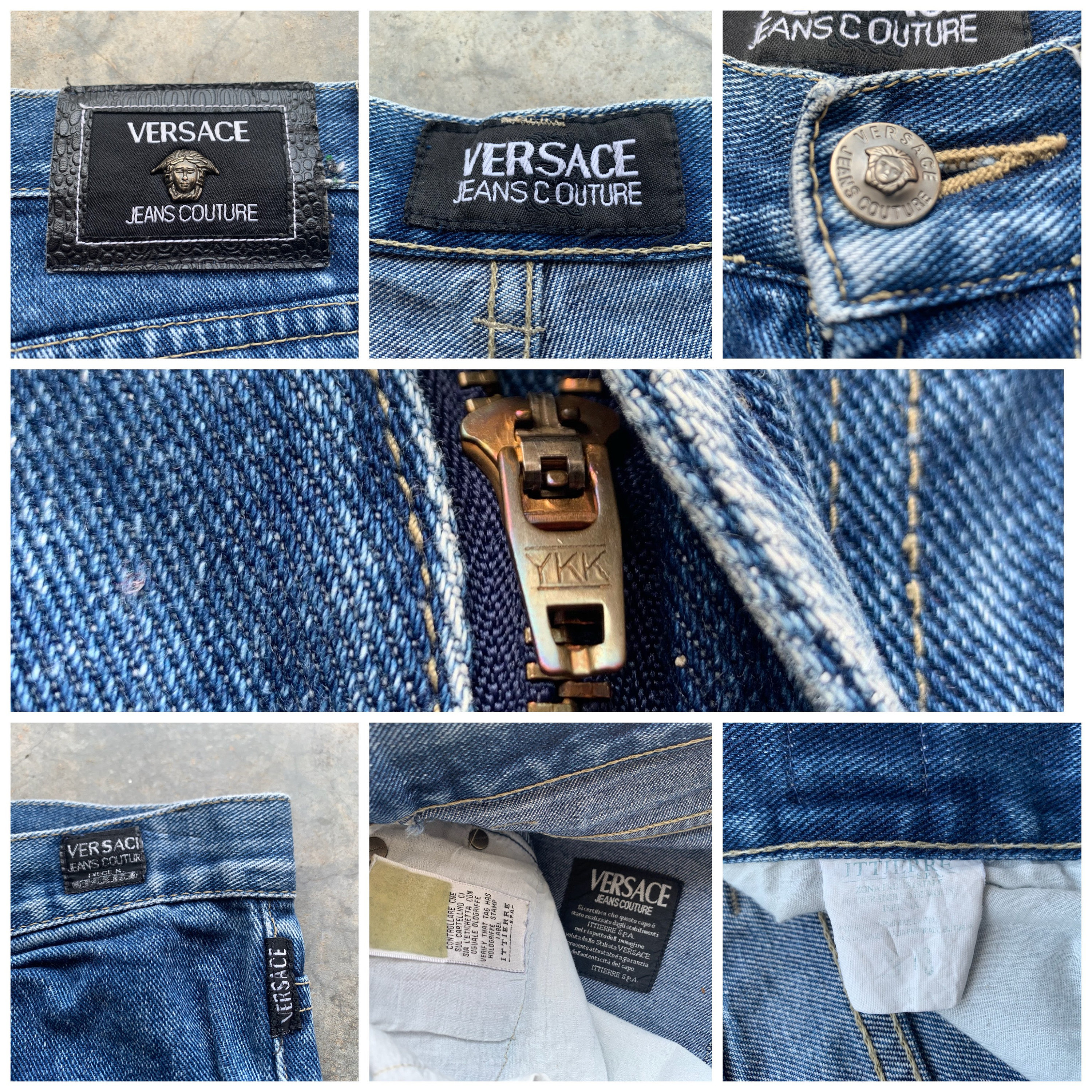 Vintage 90s Versace Jeans Couture, High Waisted Denim (29x32) - Etsy