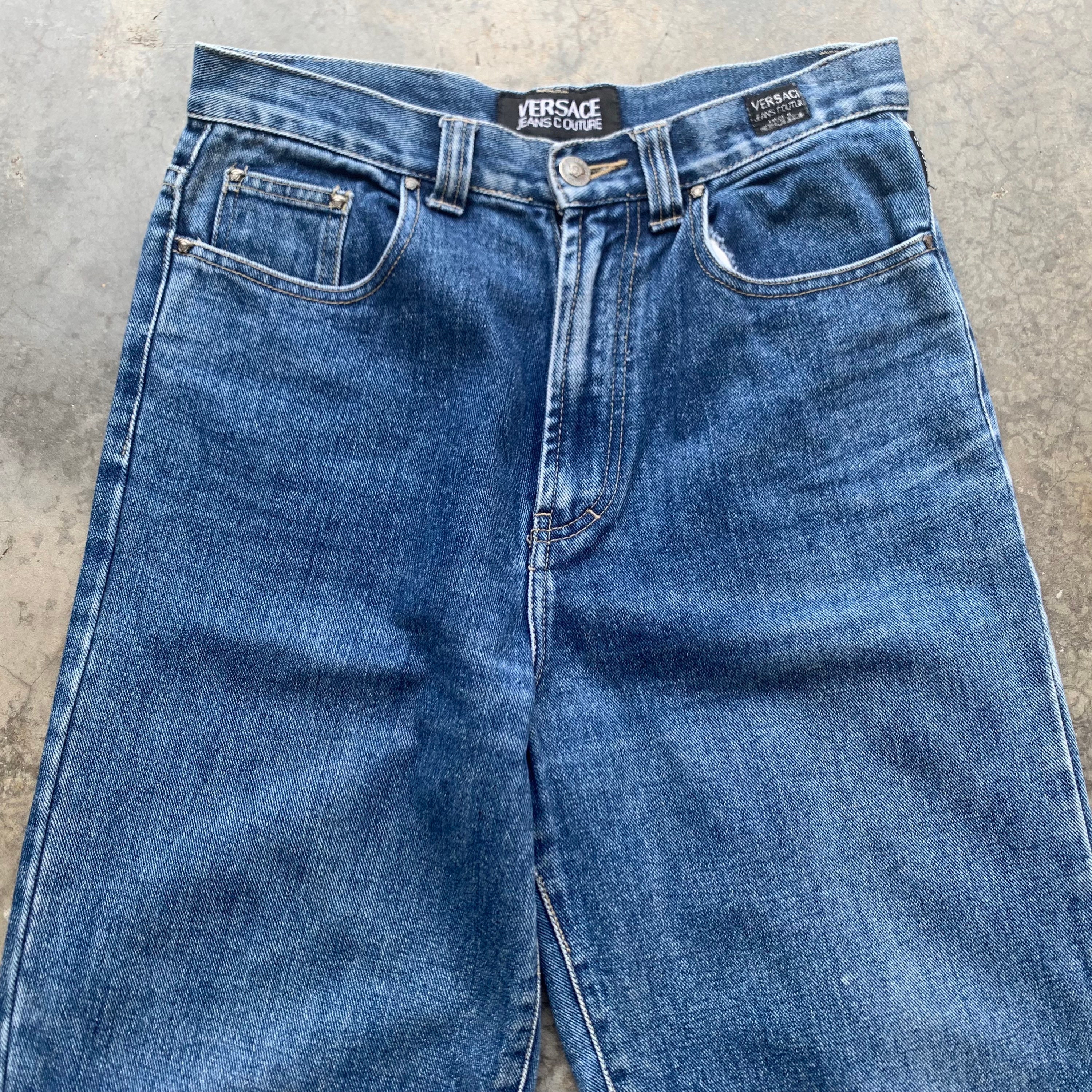 Vintage 90s Versace Jeans Couture, High Waisted Denim (29x32) - Etsy