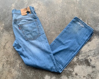 Pantalones vaqueros Levi's 514 Dirty Denim vintage desgastados, talla 30x33