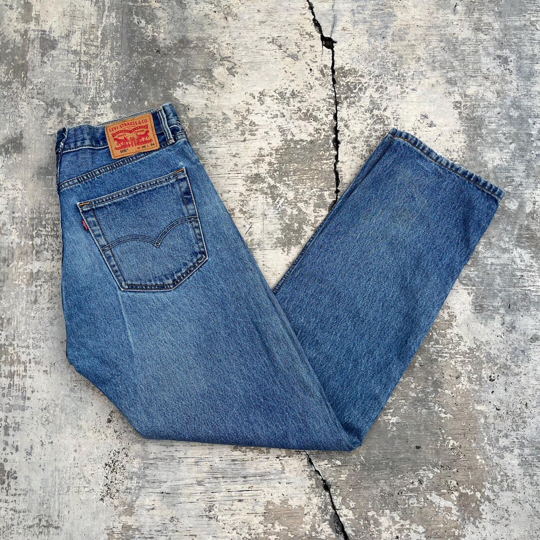 Vintage Levis 505 Jeans: Regular Fit Denim (size 34x33) - Etsy