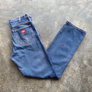 Vintage Dickies Regular Fit Dirty Denim Jeans Size 33”x34”