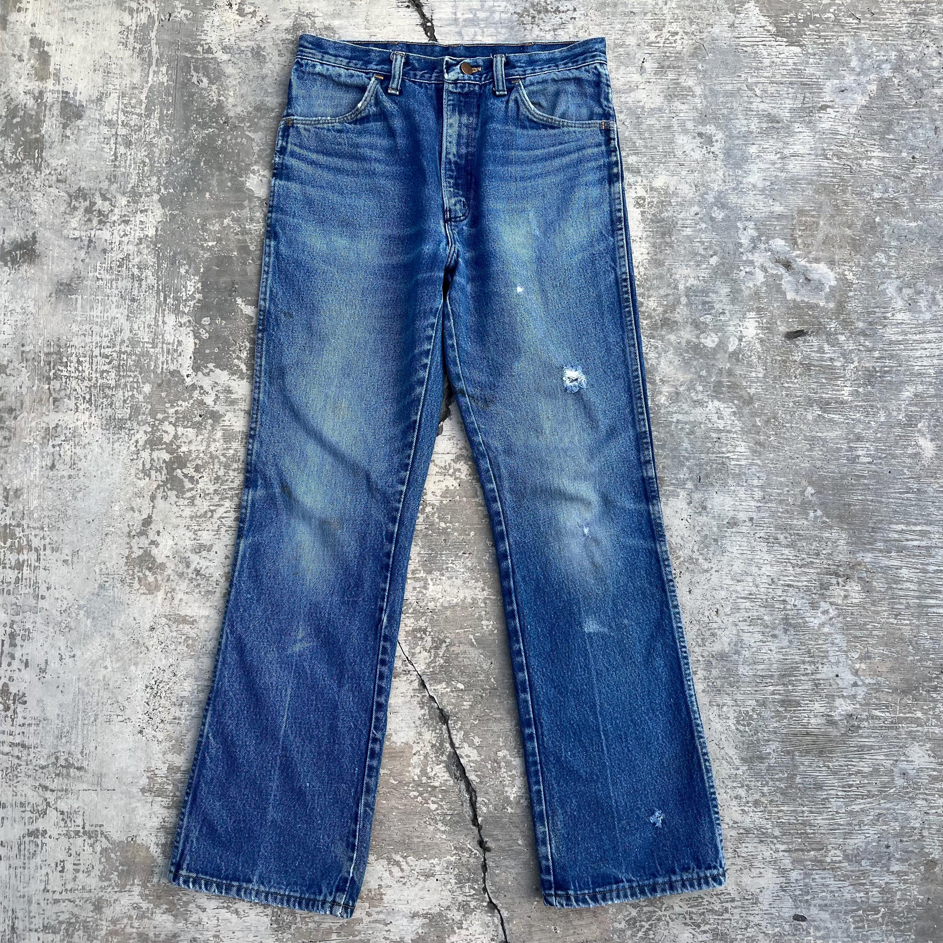 Vintage 70s 80s Rustler Denim Jeans Size 30x30, Made in Usa, Talon