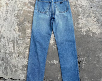 Vintage 90s Giorgio Armani Jeans Light Wash Denim Jeans Size 26x31