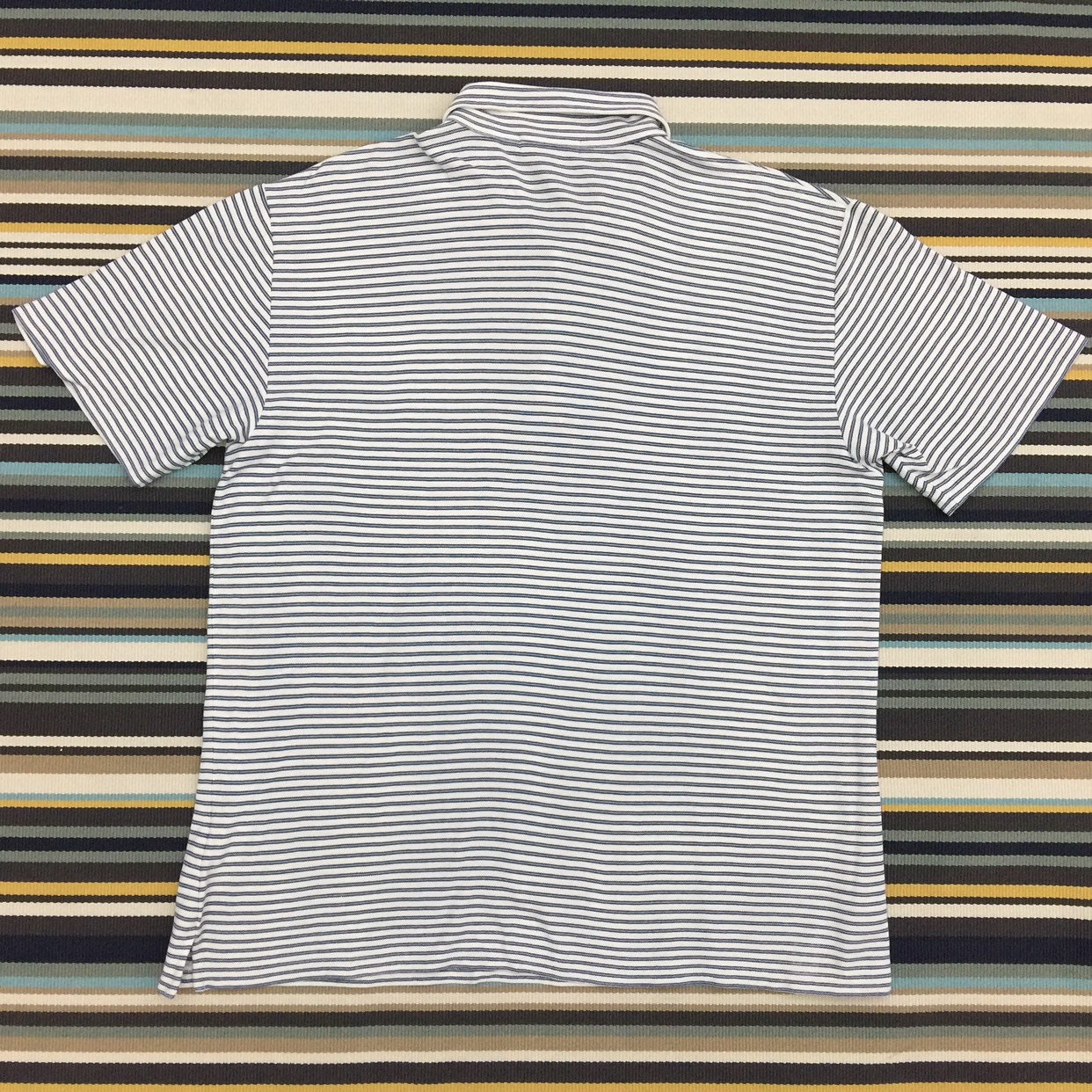 J Crew Striped Collared Polo Shirt 