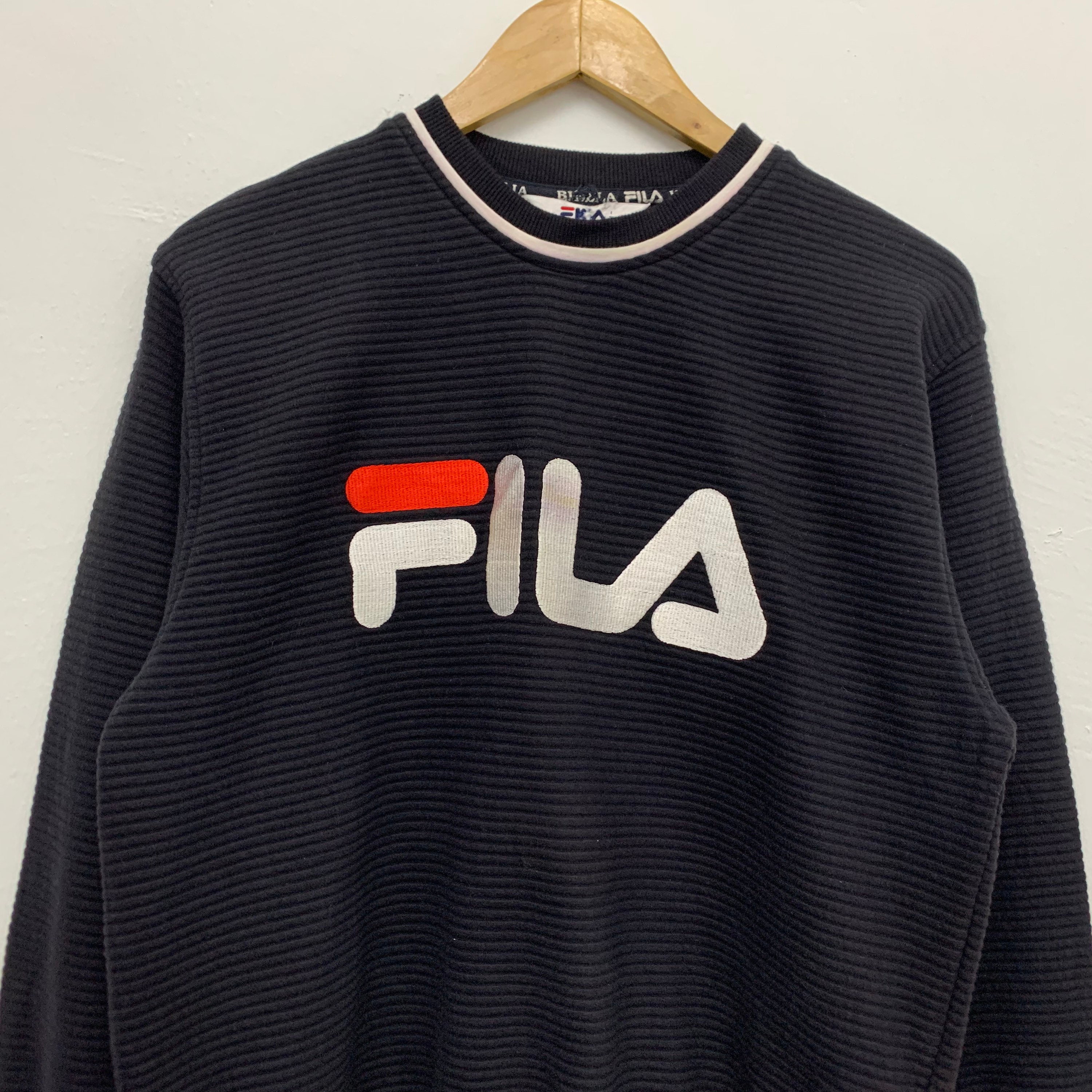 Vintage Fila Big Logo Sweatshirt Size M - Etsy