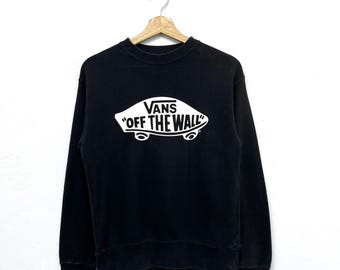Vintage 80s Distressed Vans off the Wall Sweatshirt Vans