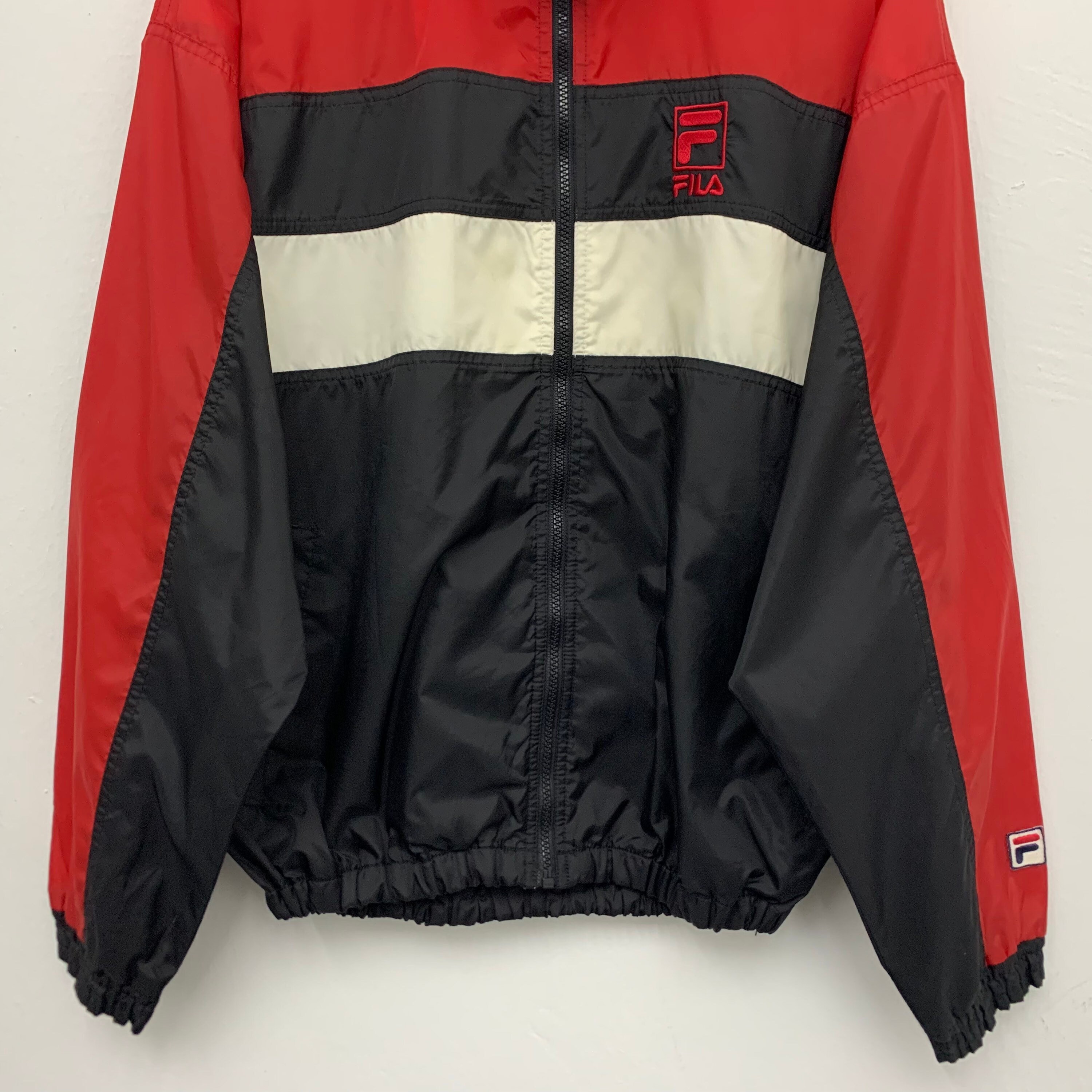 Vintage Fila Colorblock Nylon Windbreaker Jacket Size Medium - Etsy