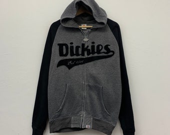 Dickies Hoodie Vintage Dickies Full Zip Hoodie Sweatshirt Size Medium