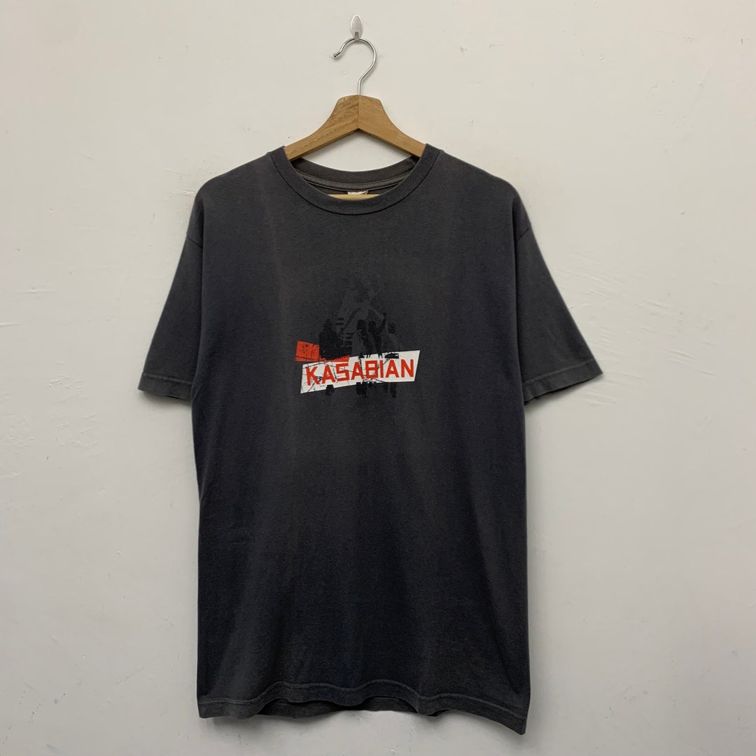 T-shirt Noir Kasabian Band - Coton épais - Tailles S à 5XL - Neuf Avec étiquettes