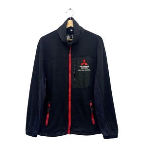 Vintage Mitsubishi Motors Delica D-5 Fleece Jacket Size Medium