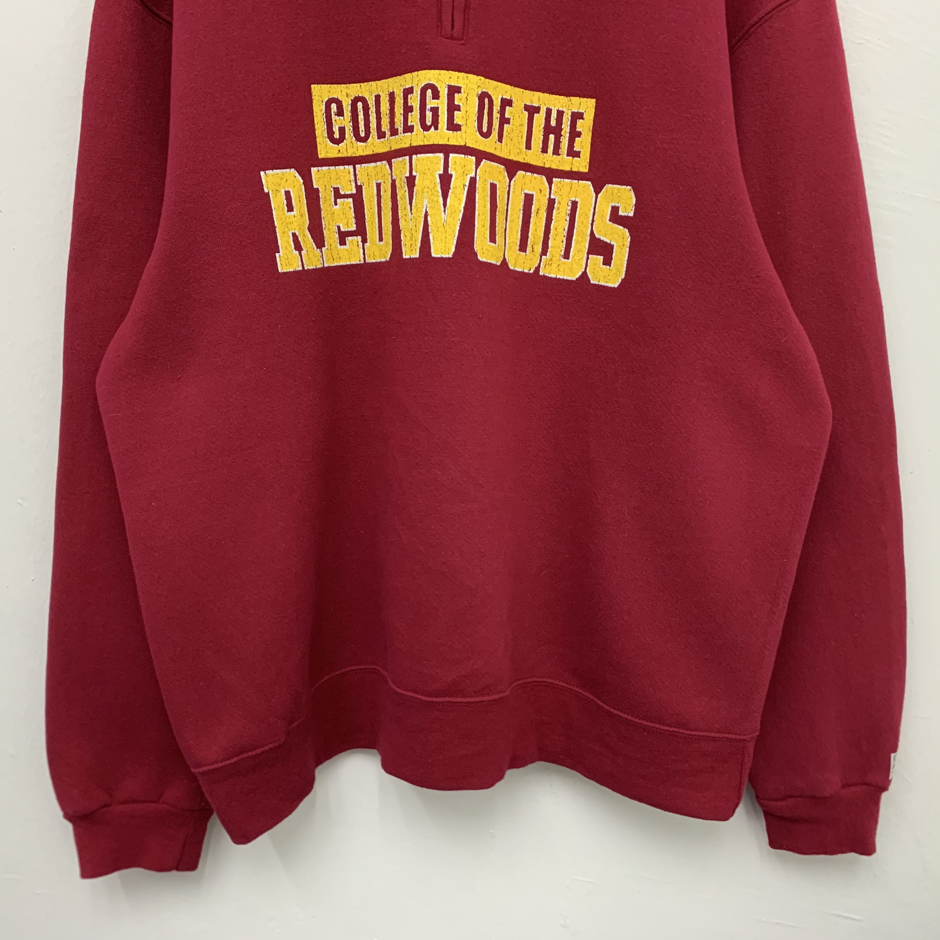 Vintage Y2K College Of The Redwoods By The Game Half Zip Sweatshirt