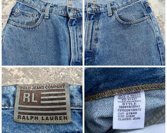 Vintage Polo Jeans Company Ralph Lauren Denim Jeans Size 30x30 - Etsy