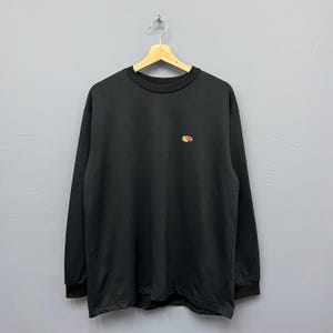 Vintage Fruit Of The Loom Small Logo Sweatshirt Size Large Made in Japan