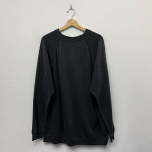 Vintage 80s Hanes Sport Plain Pullover Crewneck Sweatshirt Size XL