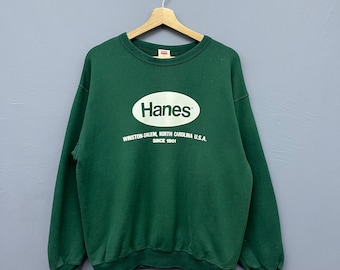 Vintage Y2K Hanes Crewneck Sweatshirt Size M Pullover Sweater