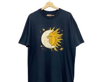 Florida T-Shirt Vintage 90er Jahre Florida Sonne und Mond Tshirt Größe L