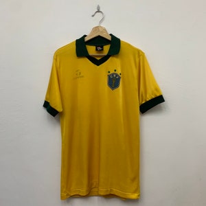 Vintage 1986 Brazil Football Shirt Jersey Reproduction Size Medium