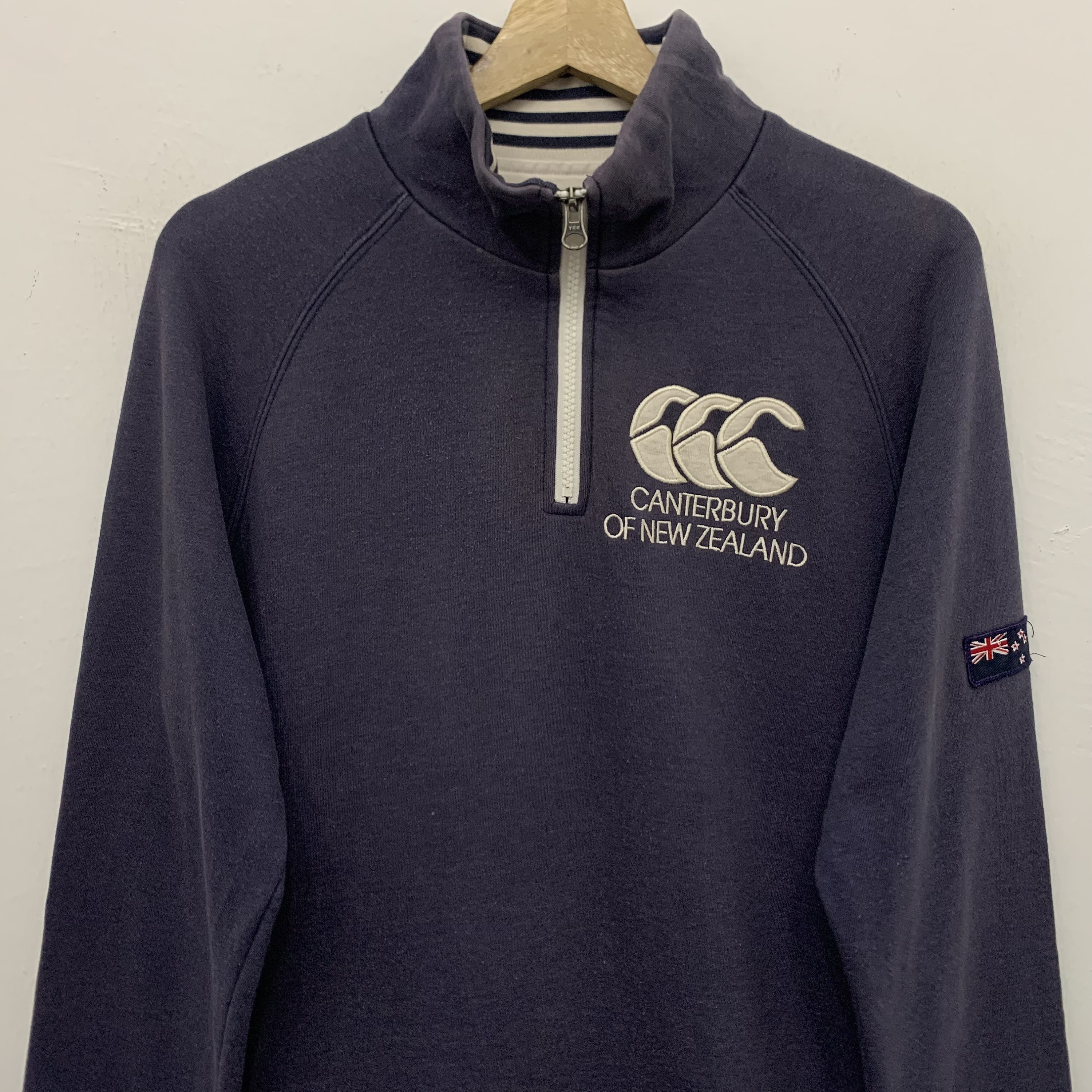 Canterbury of New Zealand Rugby Half Zip Sweatshirt Size Small