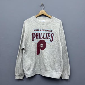 Vintage 80er Jahre Philadelphia Phillies MLB Rundhals-Sweatshirt Größe L / Baumwoll-Rayon-Mischung / Sportbekleidung