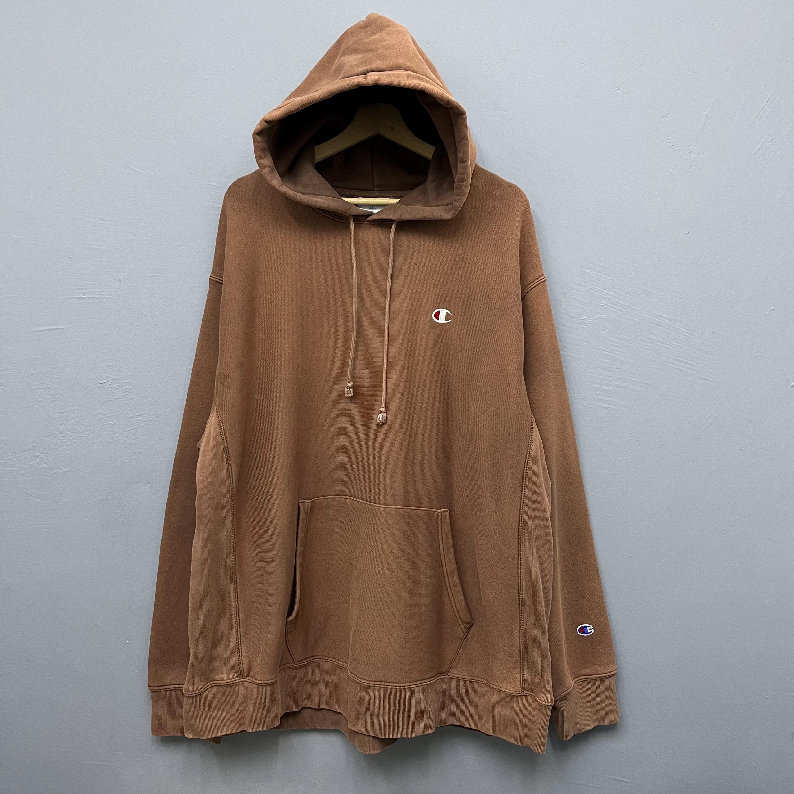 Champion Reverse Weave Hoodie - Brown - S - TMC Vintage Clothing
