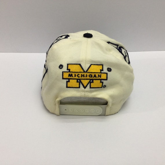 Vintage Michigan Wolverines NCAA Snapback Hat 90s… - image 2