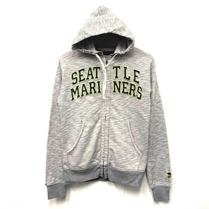 Vintage Seattle Mariners MLB Baseball by Uniqlo Full Zip Hoodie Size Small