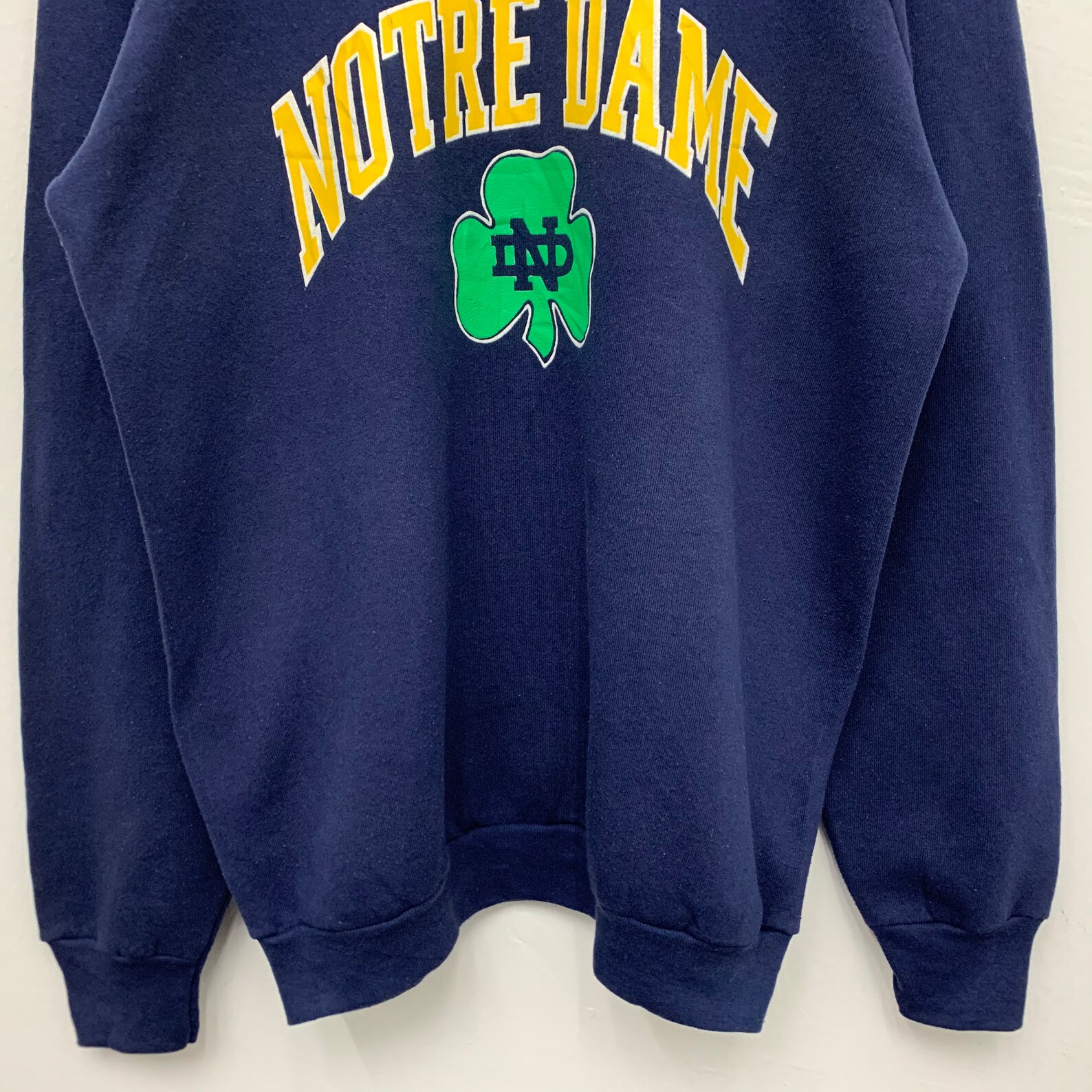 Vintage 90s Notre Dame Sweatshirt XL | Etsy