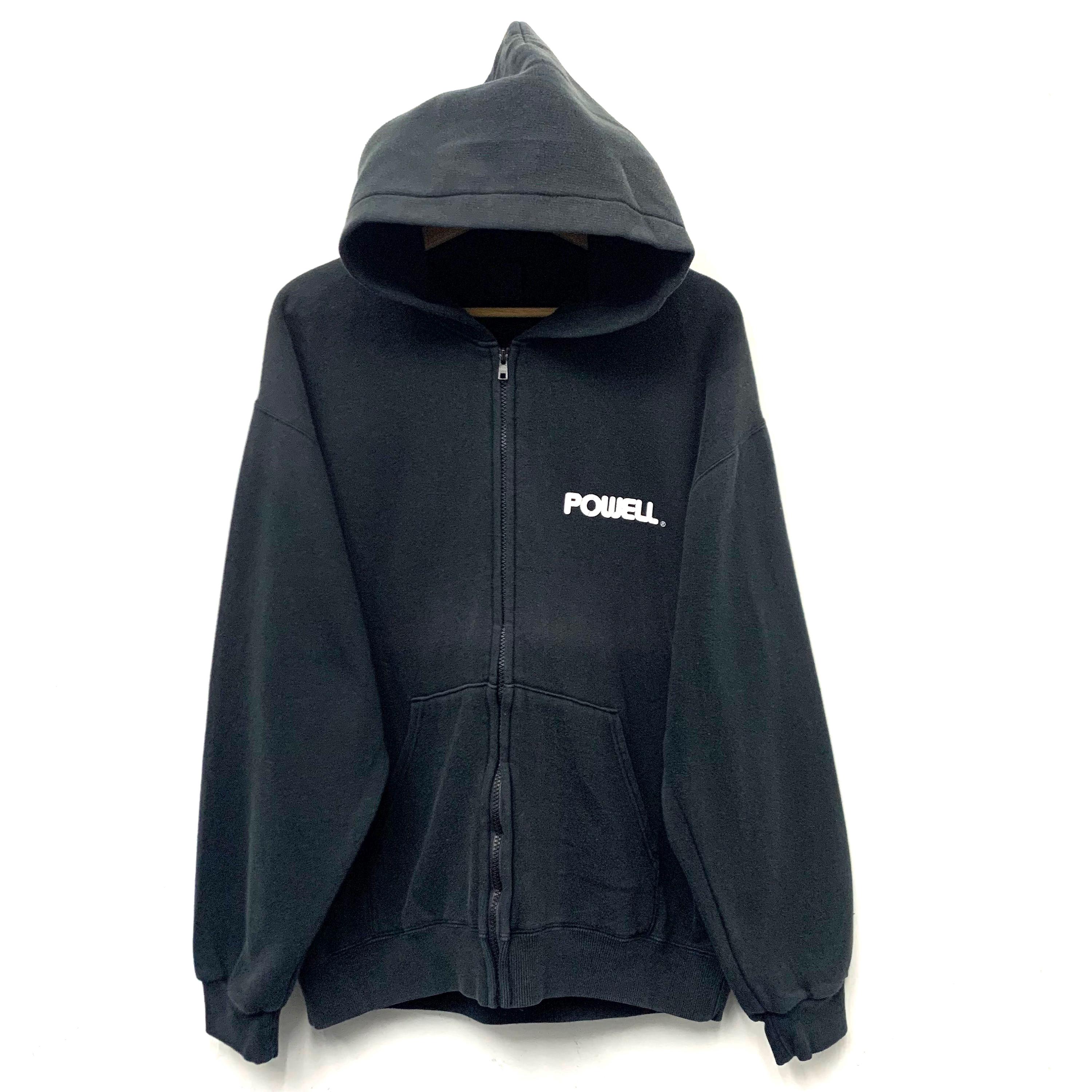 Vintage Powell Peralta Rat Bones Skateboards Full Zip Hoodie Size