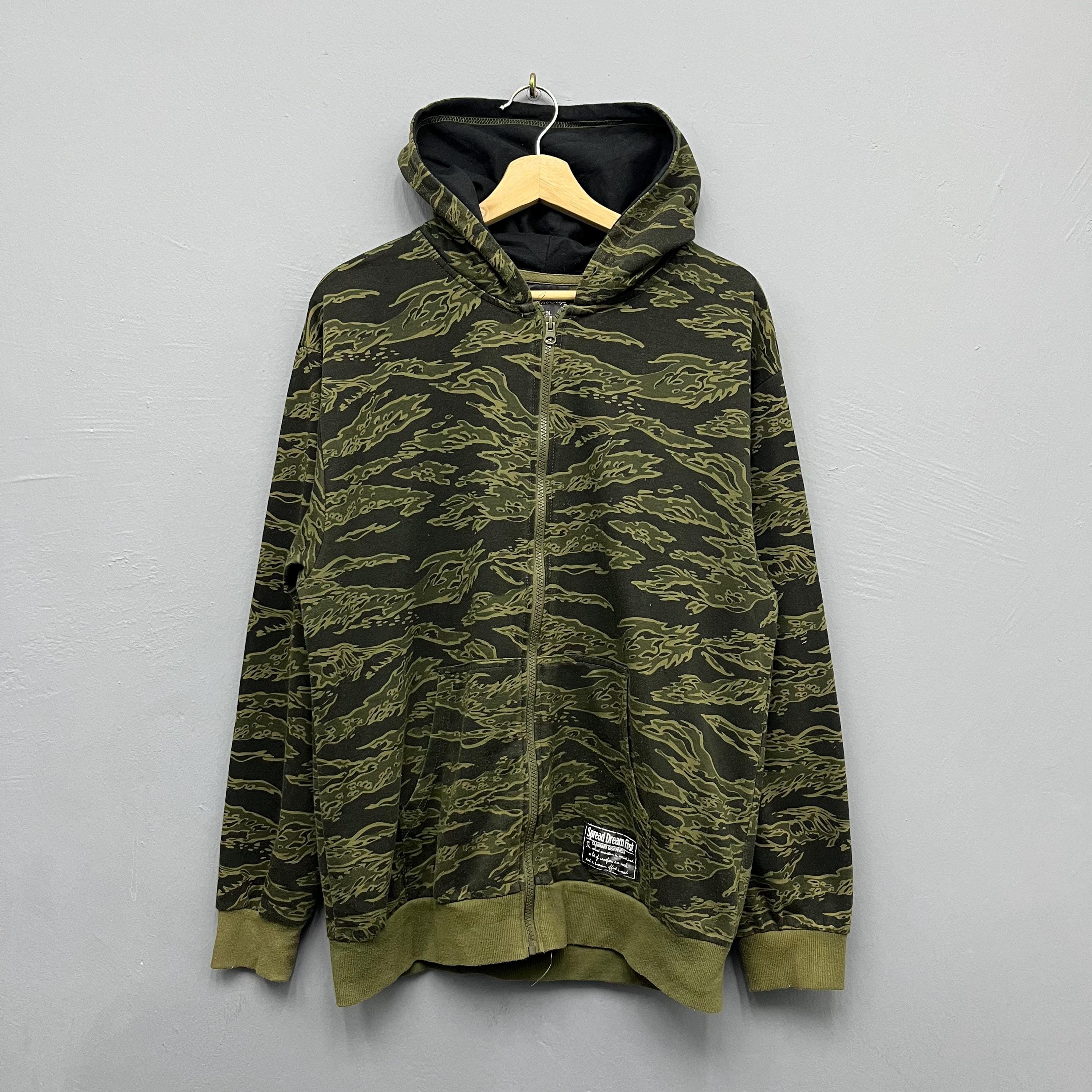 Camo zip hoodie - Etsy 日本