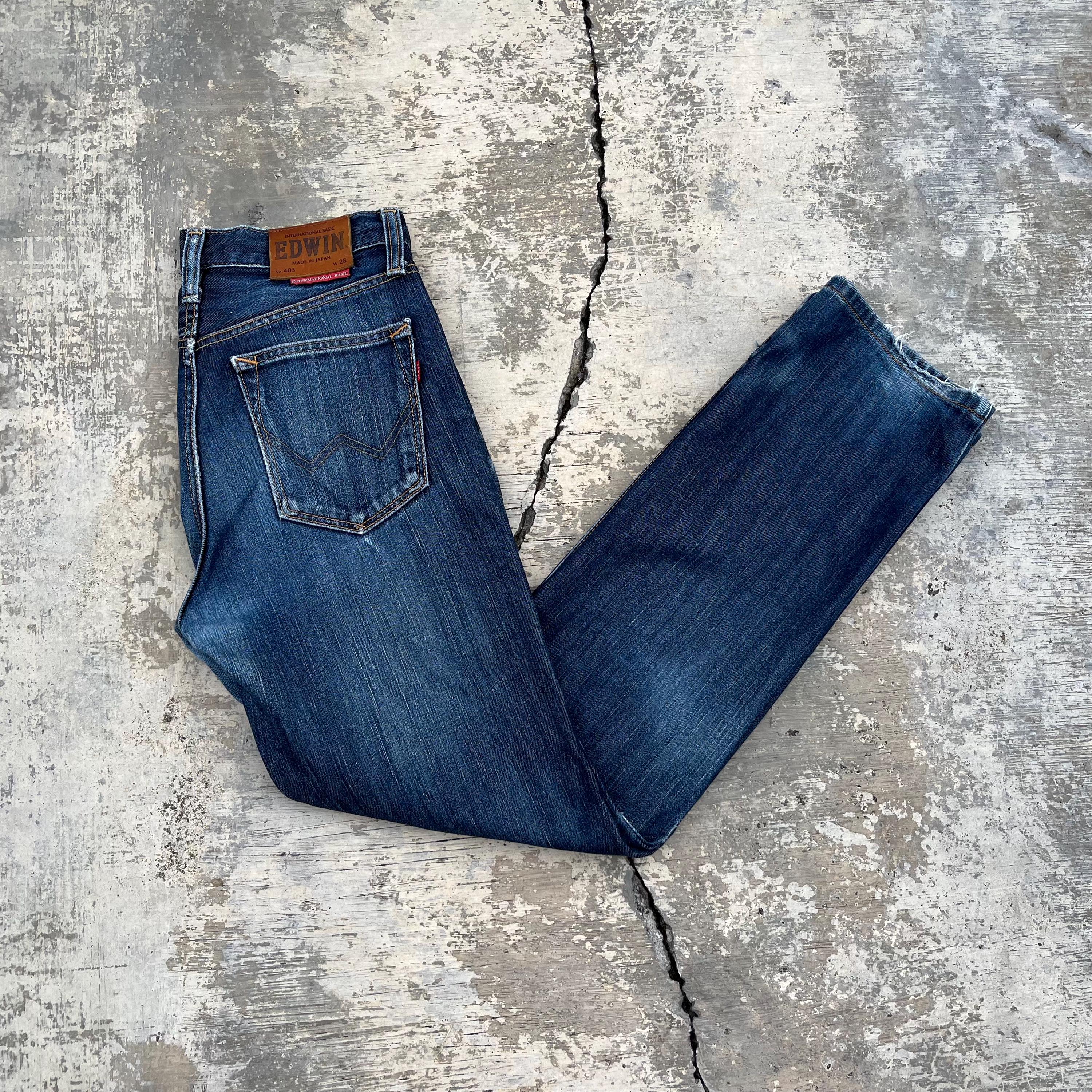 ビンテージ　EDWIN INTERNATIONAL 看板 No.1 JEANS Vintage Edwin 403 Jeans: Japanese Denim, Size 30x30 - Etsy