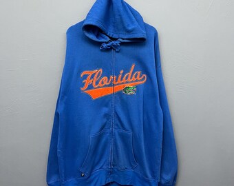 Vintage University of Florida Gators Embroidered Full Zip Hoodie Sweatshirt Size XL