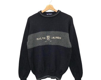 Vintage Chaps Ralph Lauren Wool Pullover Sweater Size M