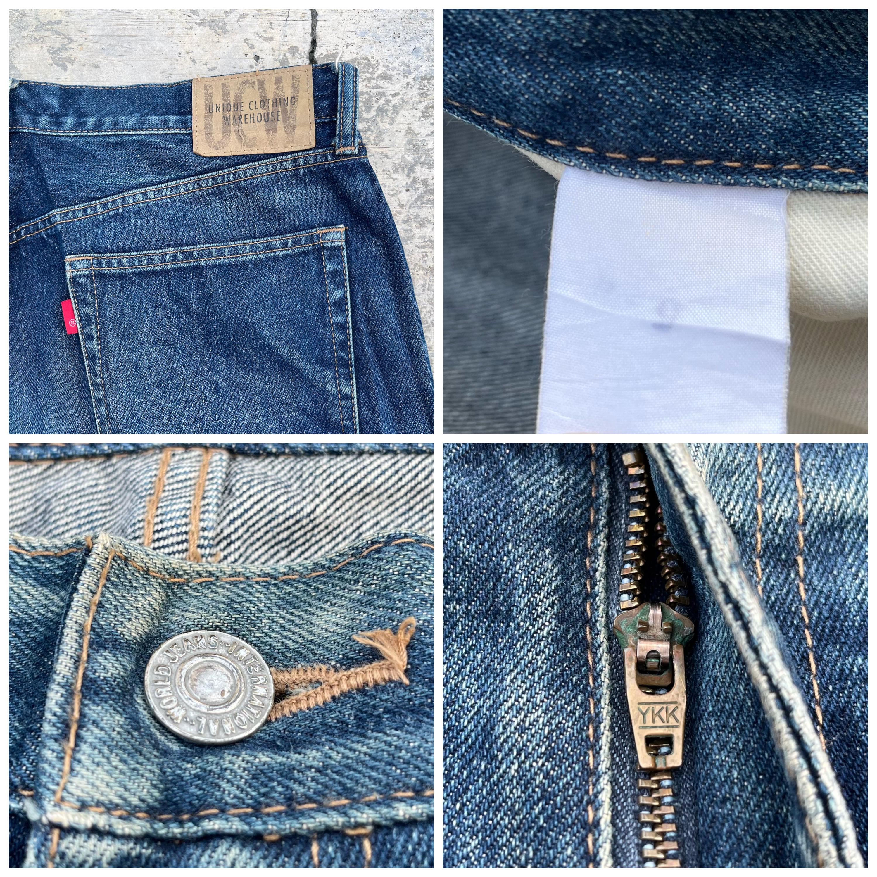 Vintage Unique Clothing Warehouse UCW Japan Denim Jeans Size 36x26 