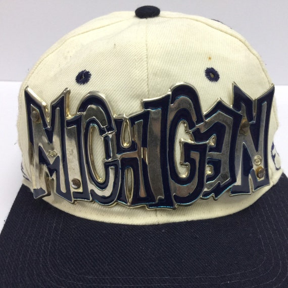 Vintage Michigan Wolverines NCAA Snapback Hat 90s… - image 5