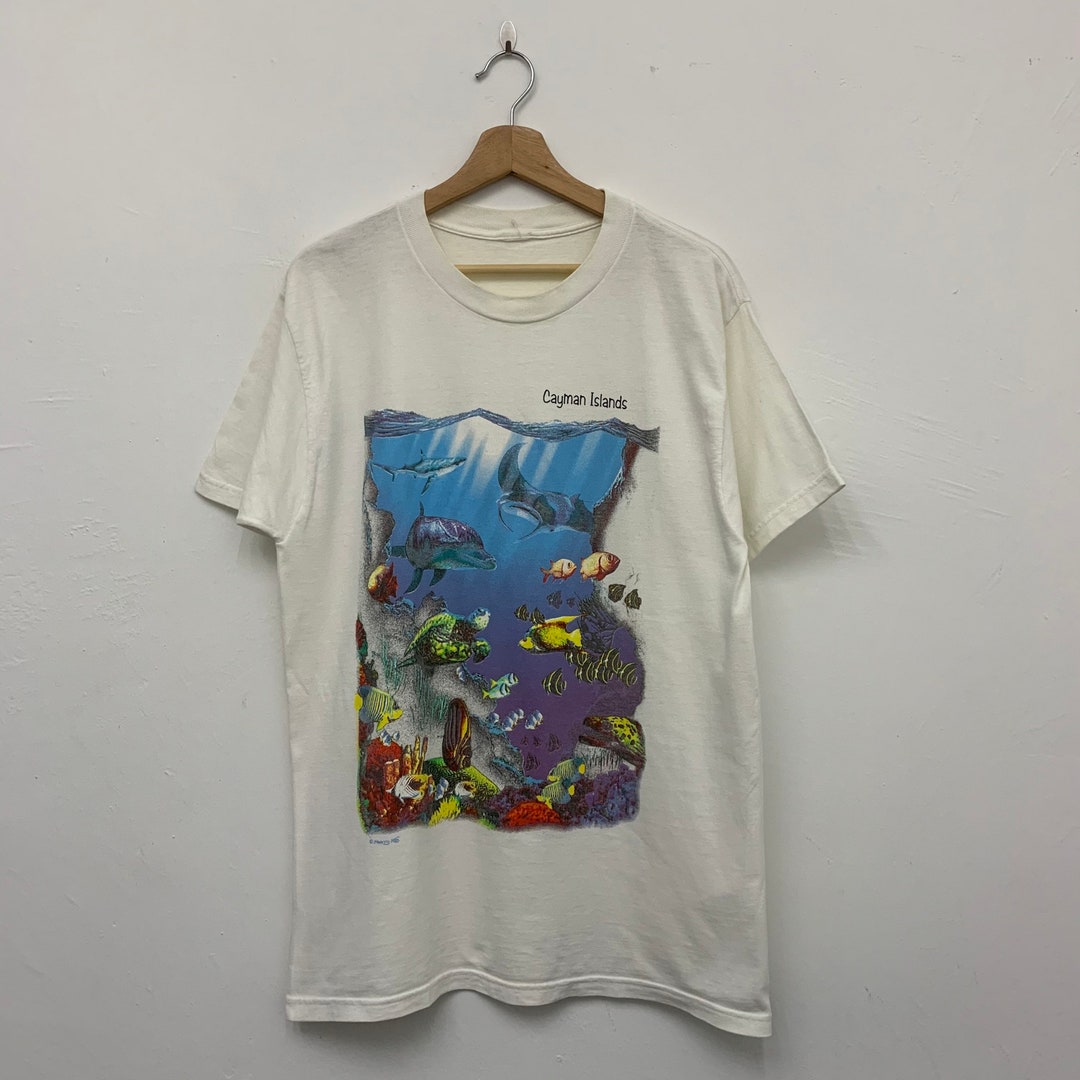 Vintage Cayman Island Undersea Animal Tshirt Size Medium - Etsy