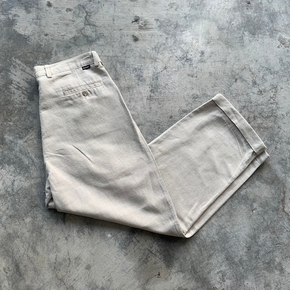 2000 Dockers Khakis Linen Cotton Pants 