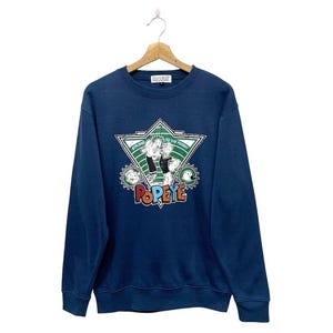 Popeye and Olive Oyl  Cartoon Crewneck Sweatshirt Size Medium