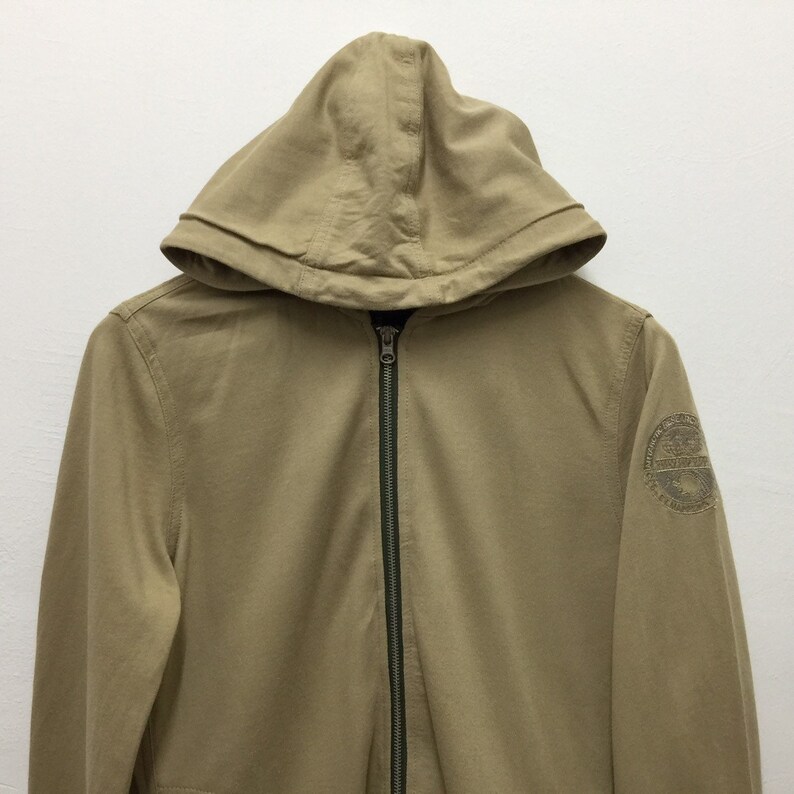 Napapijri Hoodie Womens Size M Napapijri Full Zip Brown Hooded Sweater