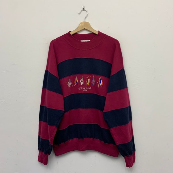 Guess Jeans Sweatshirt Etsy