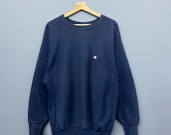 Vintage 1990s Champion Reverse Weave Hooded Sweatshirt / Made in