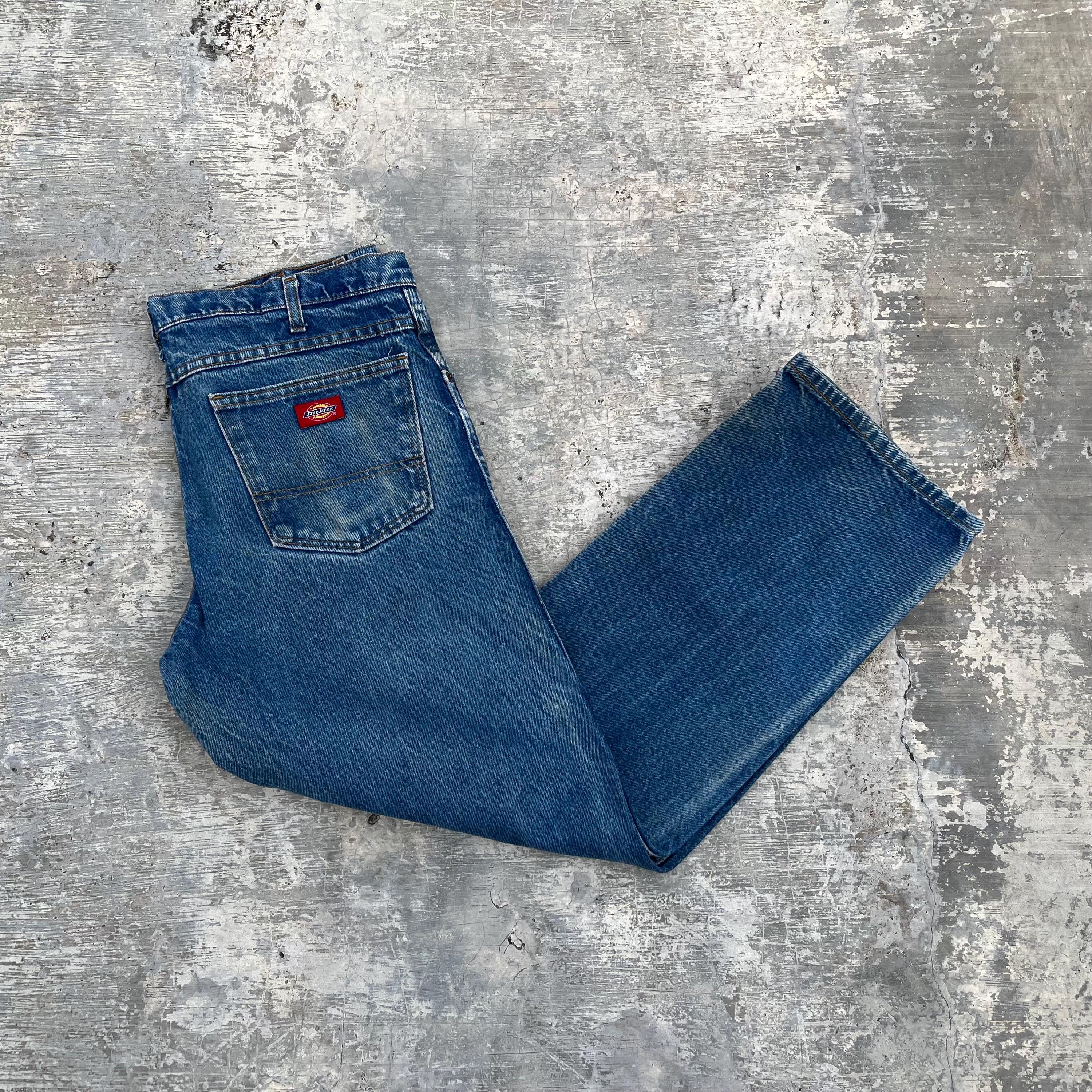 Vintage Dickies Denim Workwear Jeans - Size 34x29 - Etsy
